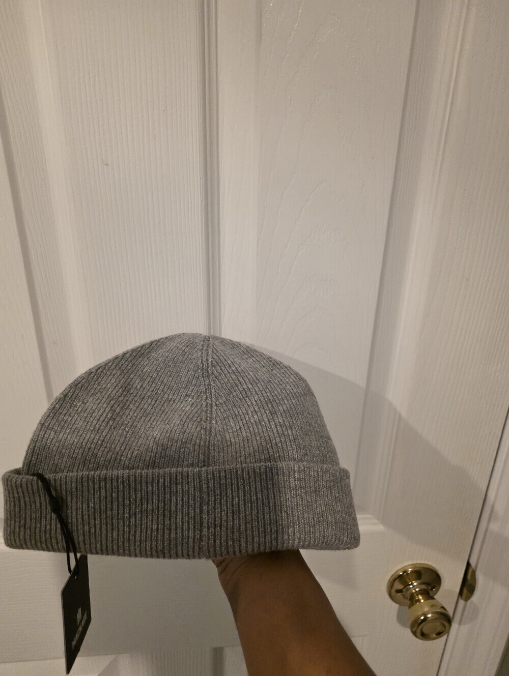 NWT- Unisex Mackage Ribbed Beanie - Gray - Picture 6 of 15